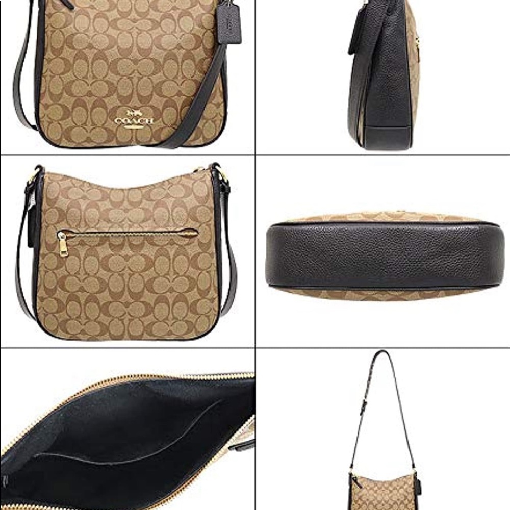 Coach Ellie file crossbody in signature canvas